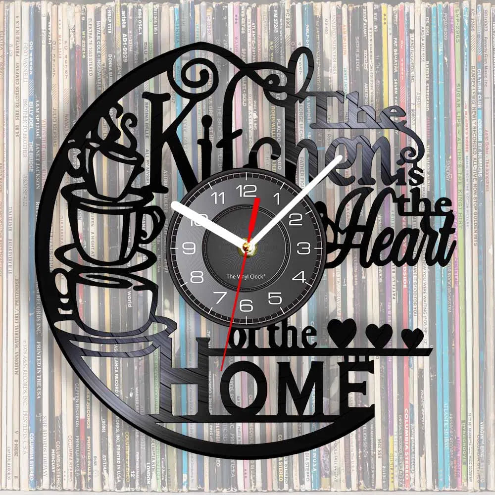 Is Heart Of Vinyl Record Wall Clock Cooking