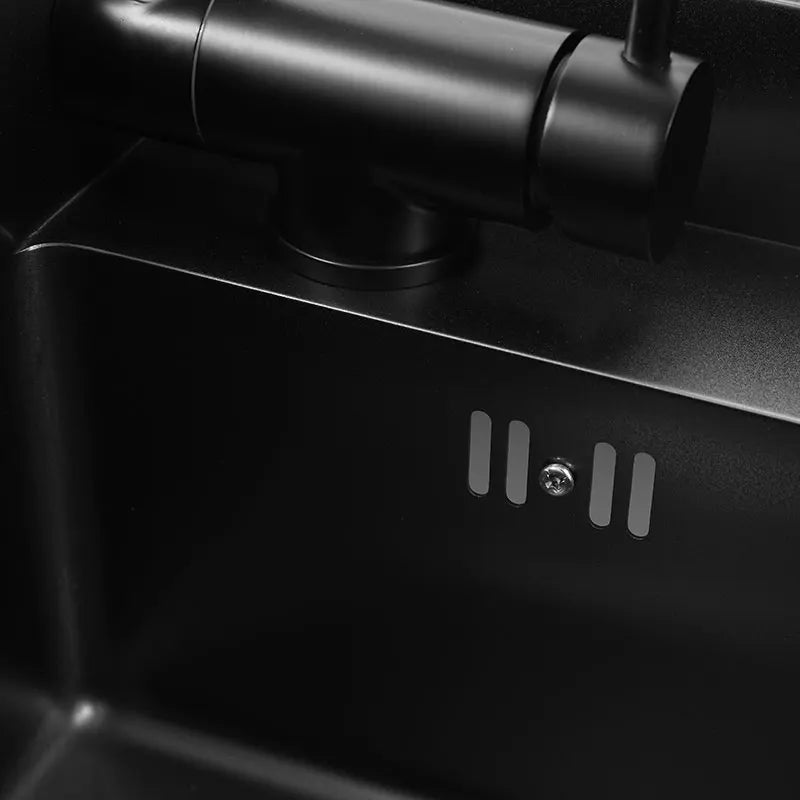Black Sink Hidden Bowl Bar Small Size Sink