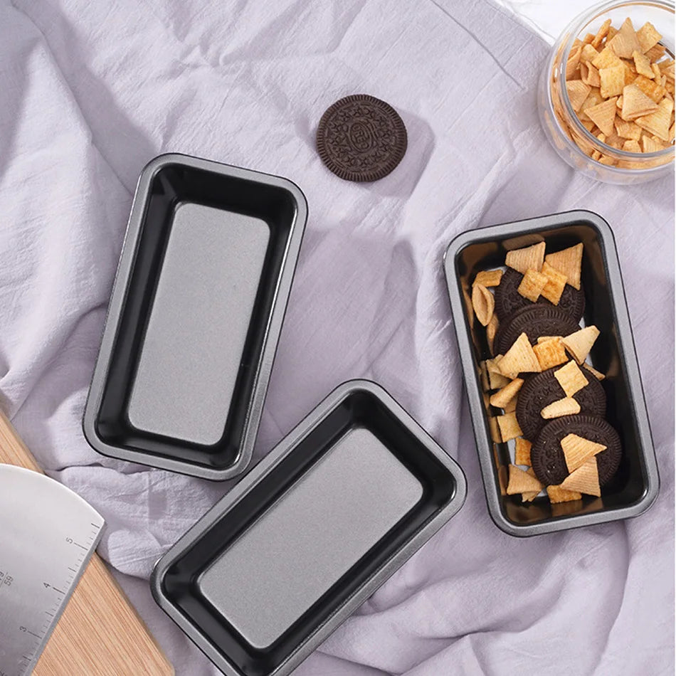 4/6pcs Mini Bread Mold Carbon Steel Nonstick Cake