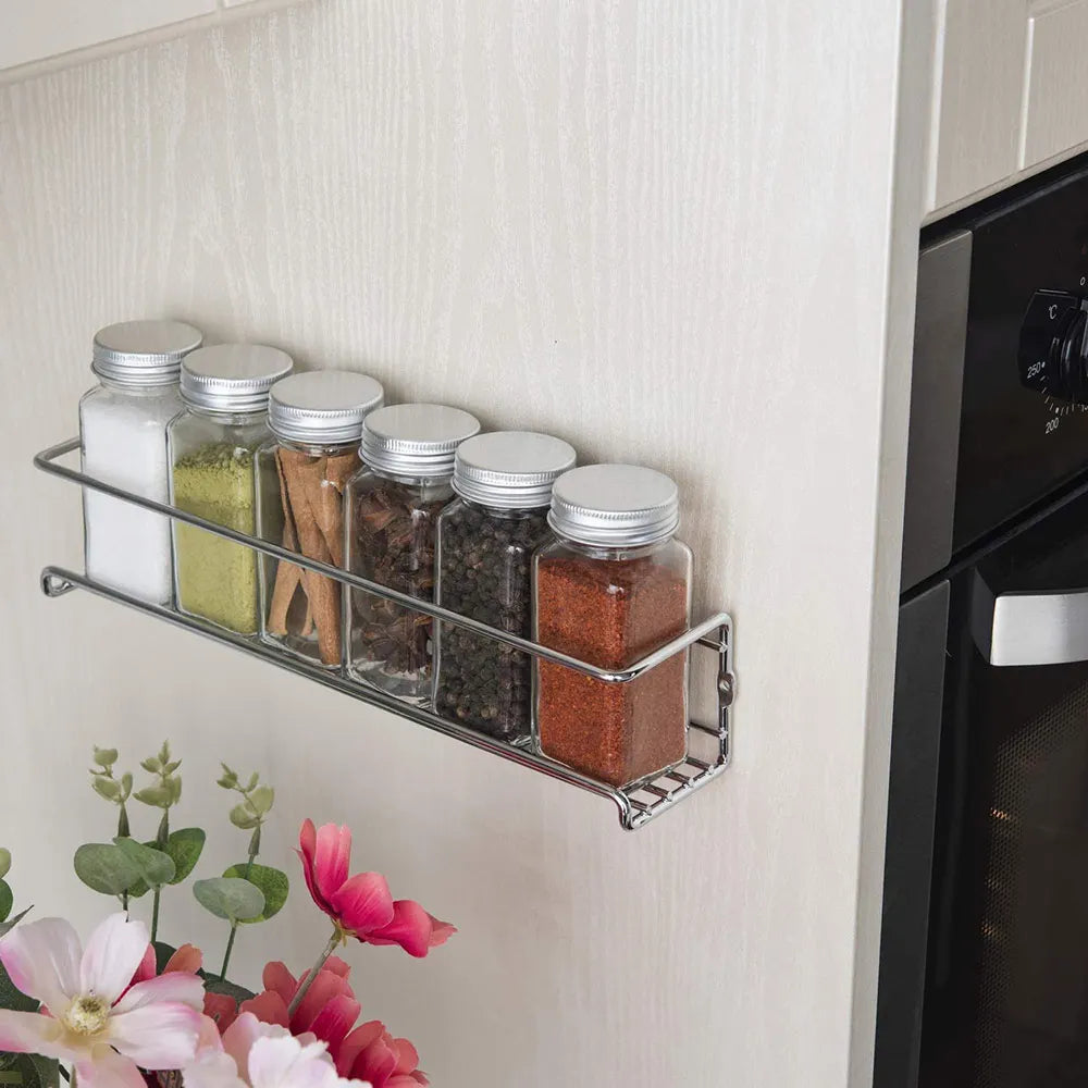 Organizer Metal Hanging Spice Racks Restaurant Wall-Mounted