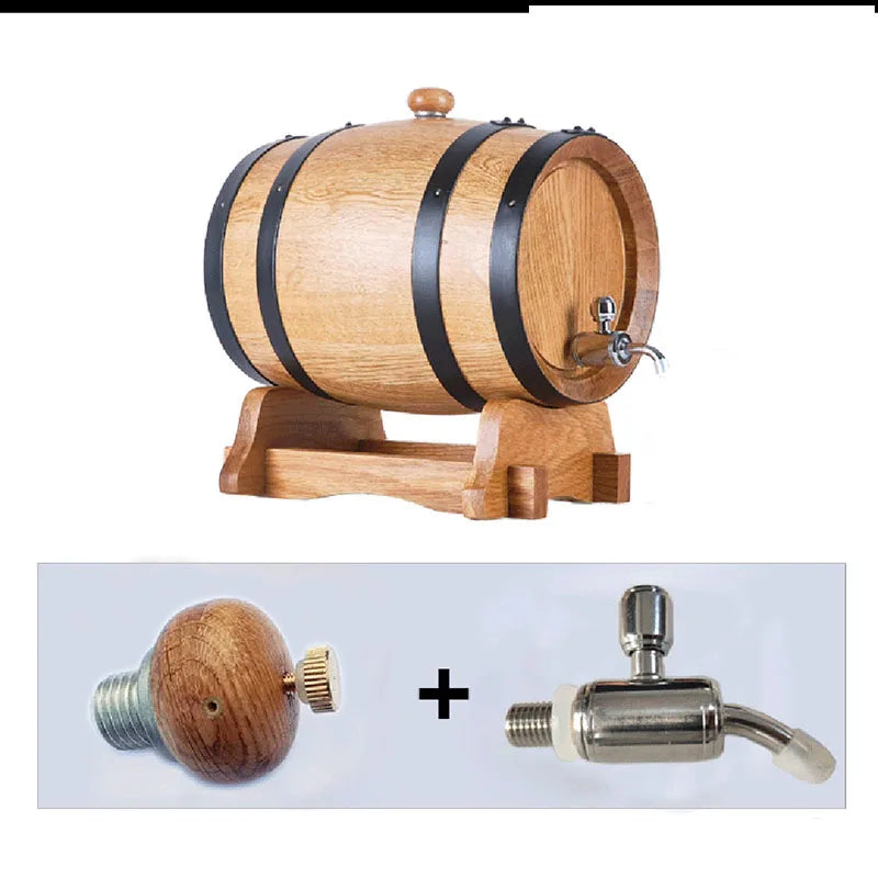 Solid Wood Oak Barrels Wooden Carbonized Barrel Self