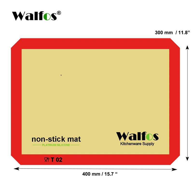 Walfos Non-Stick Silicone Baking Mat Pad Sheet Baking