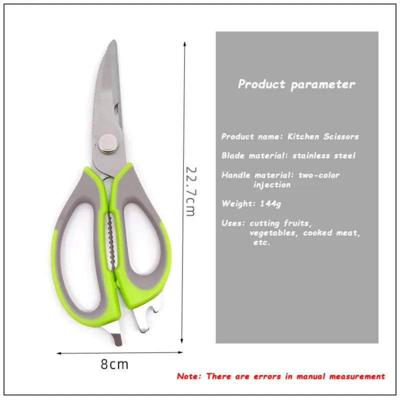 Stainless Steel Scissors Meat Chicken Bone Shears Bbq