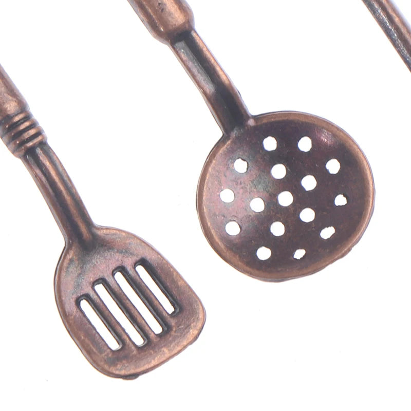 1/12 Dollhouse Miniature Mini Shovel Soup Spoon Storage