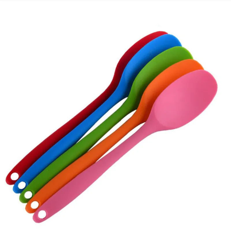 Cake Butter Spatula Silicone Spoon Mixing Spoon Long-Handled