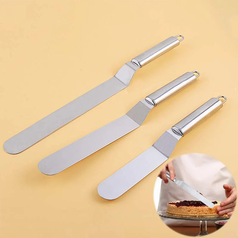 Stainless Steel Baking & Pastry Cream Spatula Cake