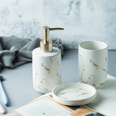 Resin Bathroom Emulsion Bottle High-Grade Wash Gargle Cup