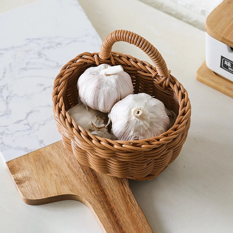 Organizer Wall Hanging Storage Basket Woven Basket Decorative