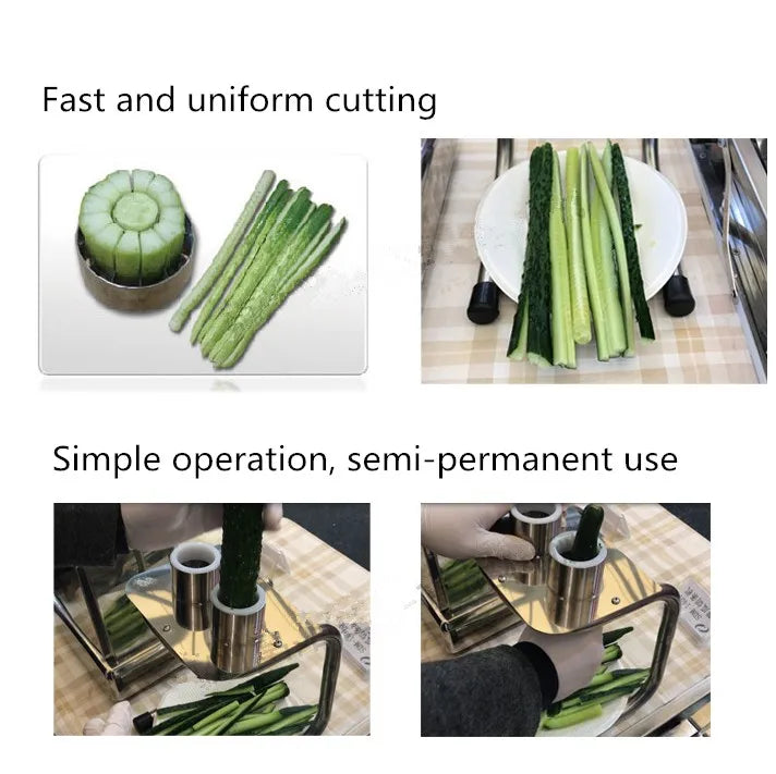 Cucumber Strips Cutting Machine Carrot Strips Cutter Vegetable