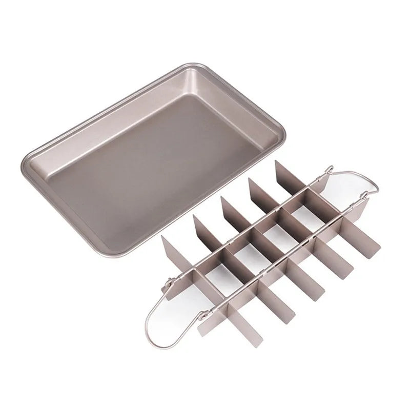 1pc Brownie Cake Pan Dividers Stainless Steel Loaf