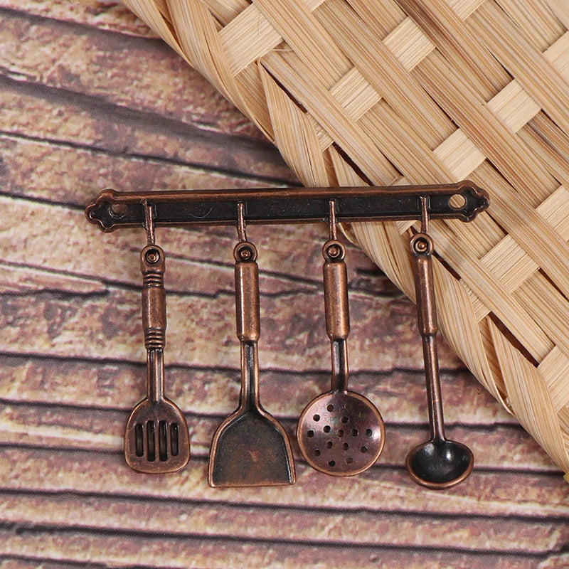 1/12 Dollhouse Miniature Mini Shovel Soup Spoon Storage