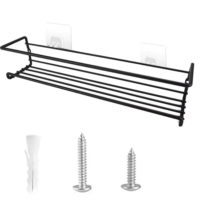 4/2pcs Spice Rack Organizer Wall Mount Storage Racks