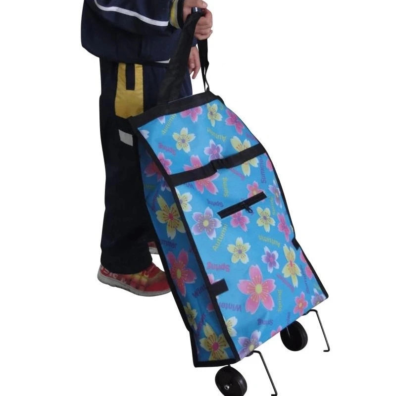 Folding Reusable Shopping Bags Small Pull Cart Buy
