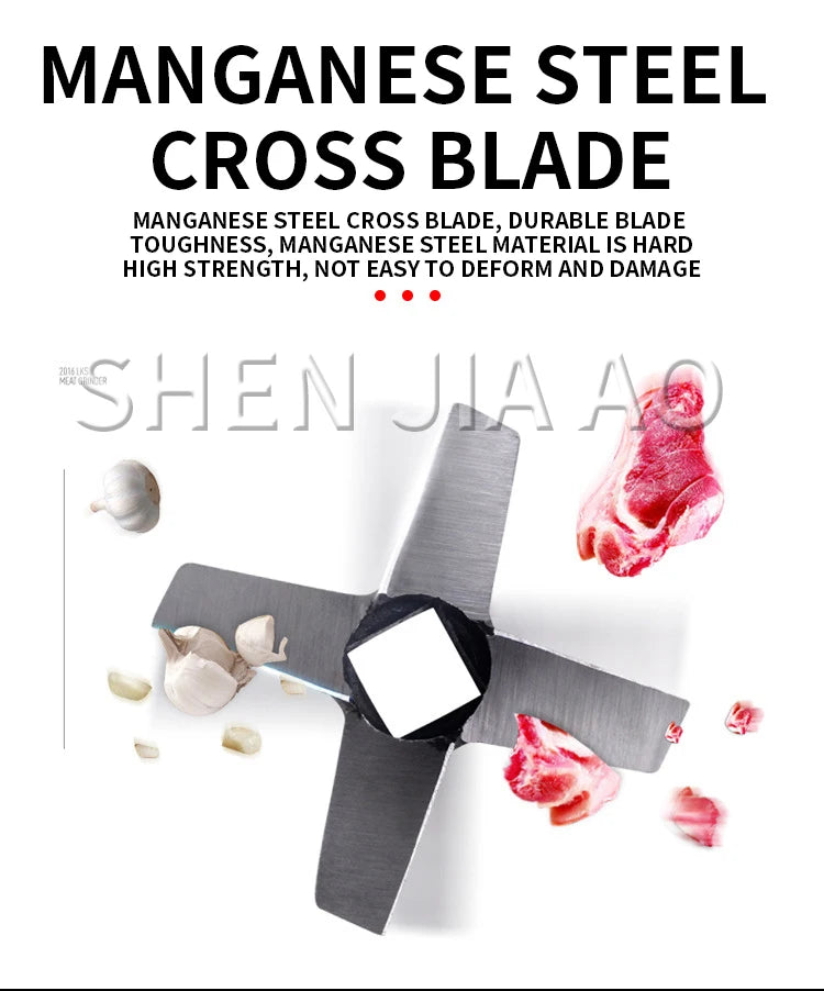 42 Meat Grinder 220v Commercial Bone Shredder 3kw