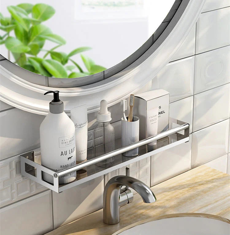 Multi-Purpose Organizer Wall Mount Spice Rack Shelf Bracket
