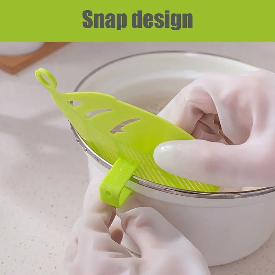 Multi-Use Pot Funnel Strainer Baffle Sieve Drainer Beans