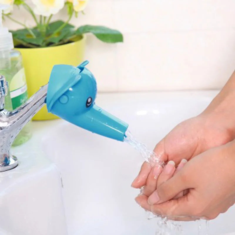 Lovely Cartoon Faucet Extender Kids Hand Washing In