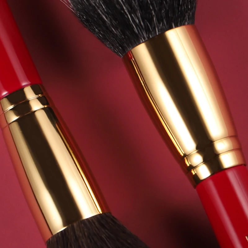 Chichodo Makeup Brush-Luxurious Red Rose Series 20pcs Animal