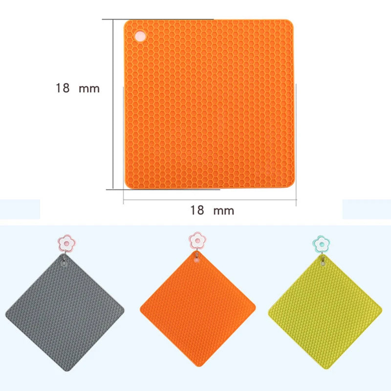 18cm Honeycomb Silicone Mat Drink Cup Coasters Heat