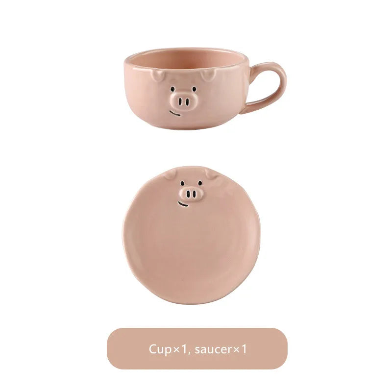 Cute Dish Ceramic Japanese Cartoon Tableware Creative Personality