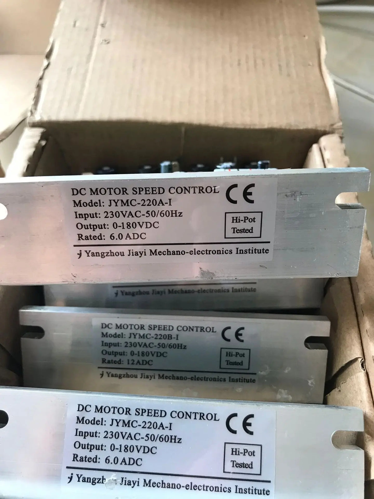 Dc Brush Motor Speed Regulator Jymc-220a-I 230vac 0adc