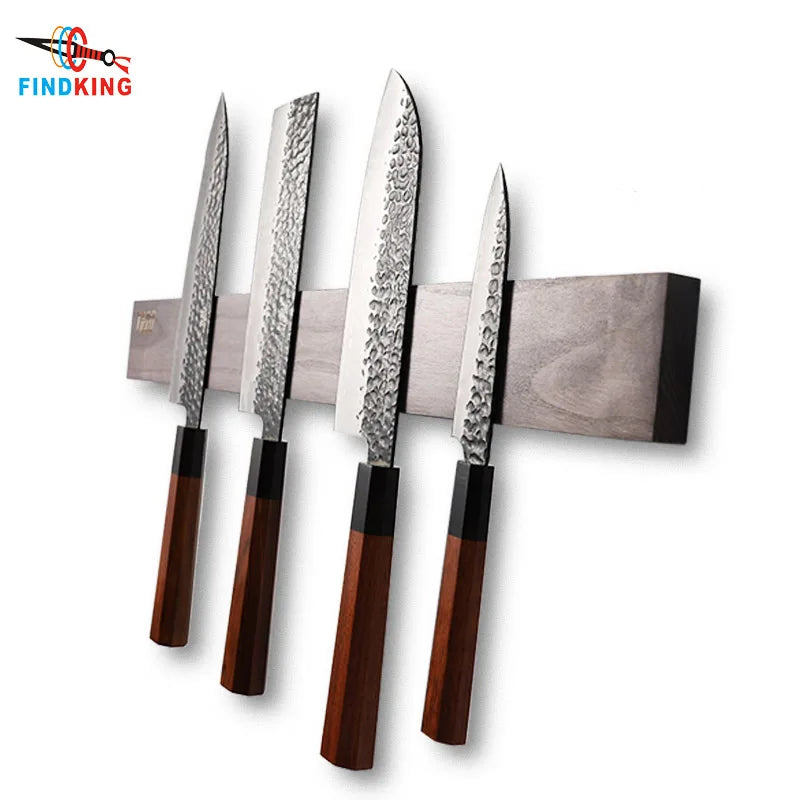 Powerful Wooden Strip Magnetic Knife Holder Wall Mount