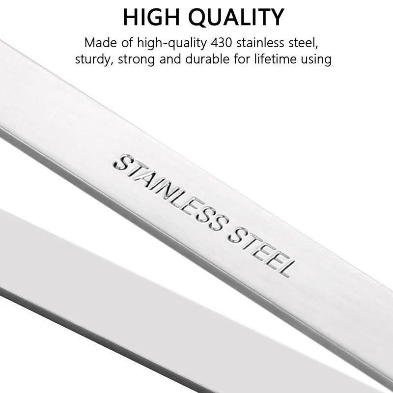 1pcs 430 Stainless Steel Fish Bone Tweezers Pincer