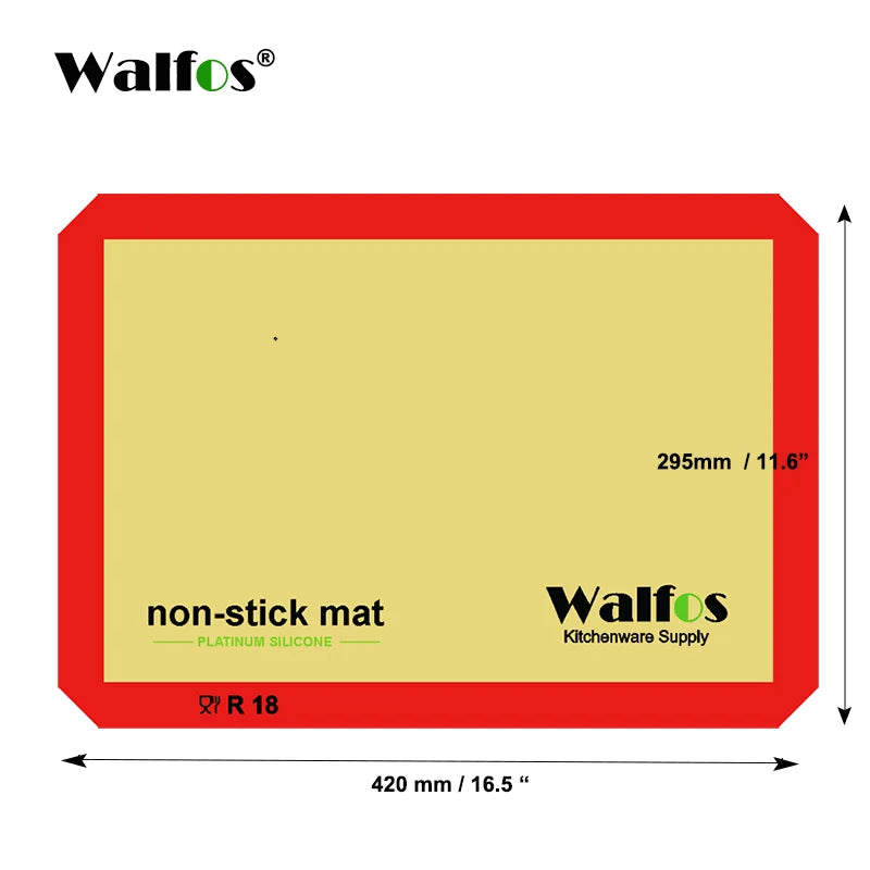 Walfos Non-Stick Silicone Baking Mat Pad Sheet Baking