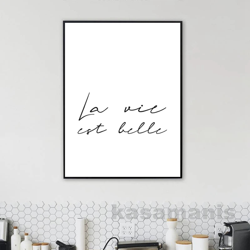 French Bon Appetit Art Print Wall Decor Housewarming