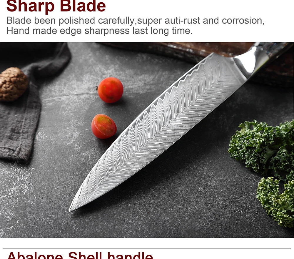 Xituo Damascus Steel Knife 1-5 Chef Knife Japanese