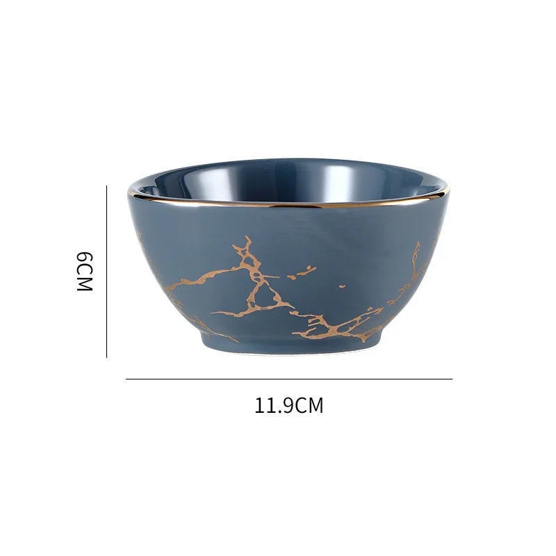 Nordic Dinner Irregular Plates Ins Gold Inlay Dinner
