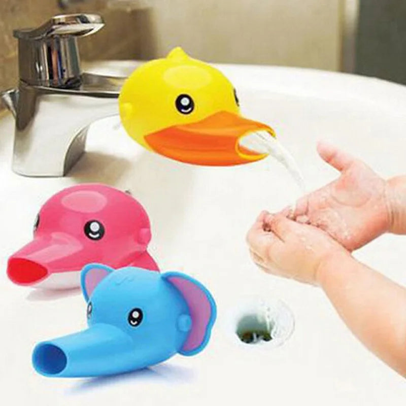 Lovely Cartoon Faucet Extender Kids Hand Washing In