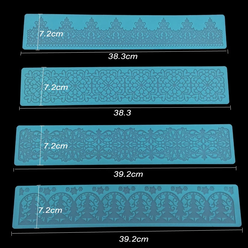 Silicone Lace Fondant Cake Decorating Baking Mat Embossing