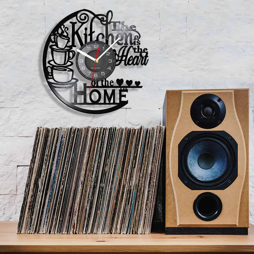 Is Heart Of Vinyl Record Wall Clock Cooking