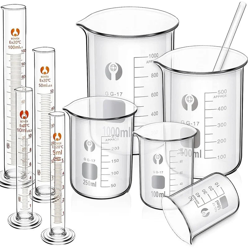 Experimental Glass Beaker Measuring Cylinder 10 Glass Measuring