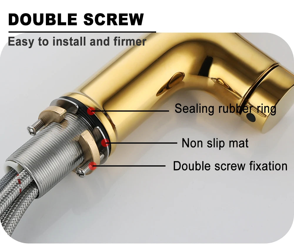 Bagnolux Titanium Black Brushed Deck Mounted Faucet Two