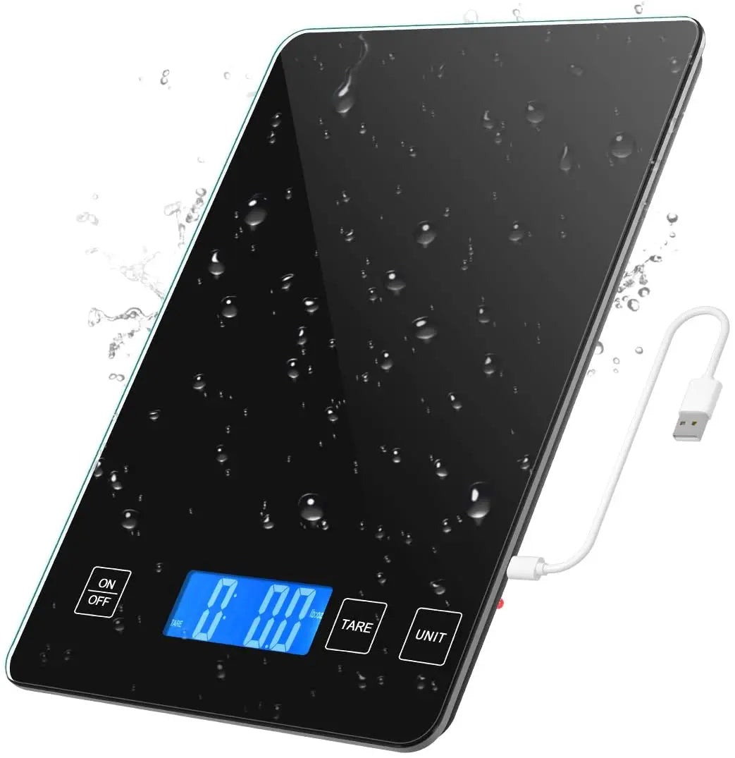 Digital Scale 1g-10kg Food Scale Waterproof Tempered Glass