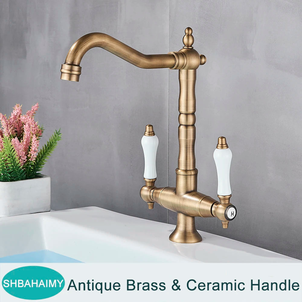 Polished Golden Filter Faucet Drinking Pure Water Tap