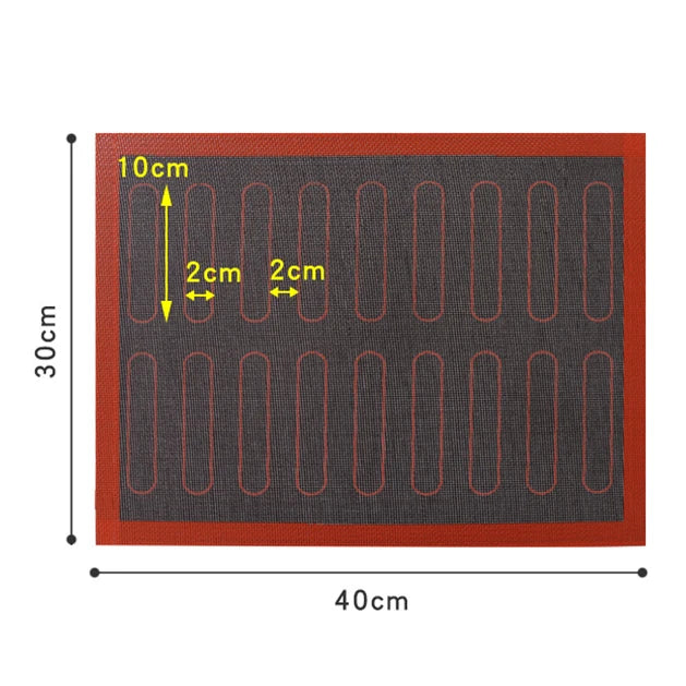 Non Stick Perforated Silicone Baking Mat 30x40 Heat
