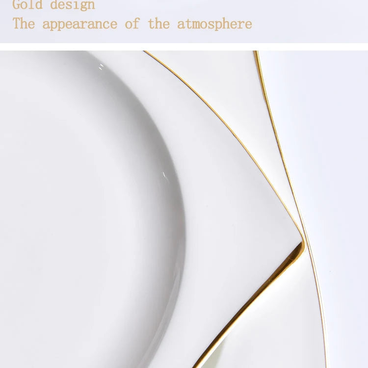 Ceramic Bowl Dish Bone Porcelain Tableware Creative Phnom