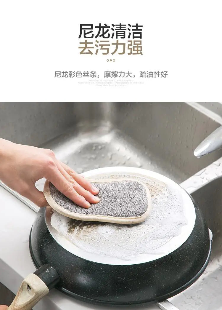 Sponge Rag Cleaning Cloth Washing Dishs Supplies Double