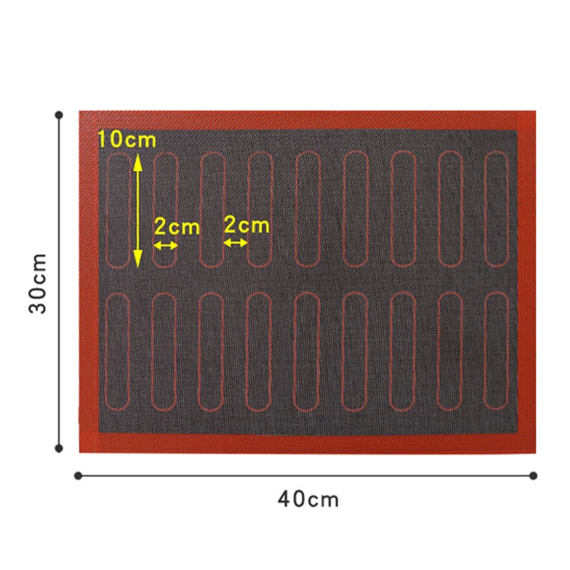 Non Stick Perforated Silicone Baking Mat 30x40 Heat