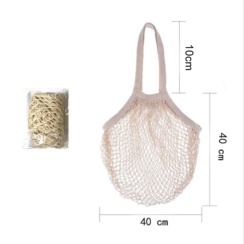 Reusable Cotton Mesh Produce Bags Vegetable Fruit Food