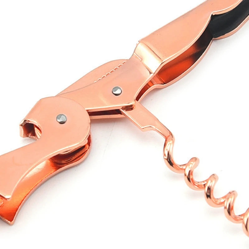 Rose Gold Corkscrew Wine Beer Bottle Opener Utensils