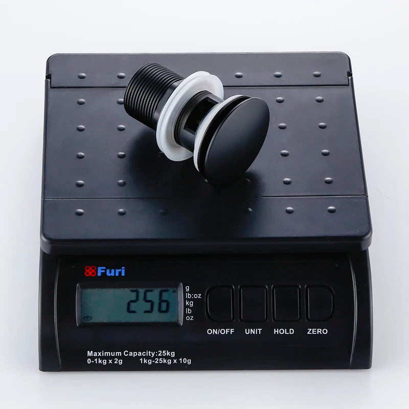 Bathroom Basin Gunmetal Pop-Up Drain Waste Stopper Sink