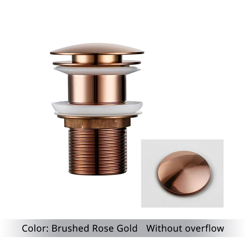 Bathroom Basin Gunmetal Pop-Up Drain Waste Stopper Sink