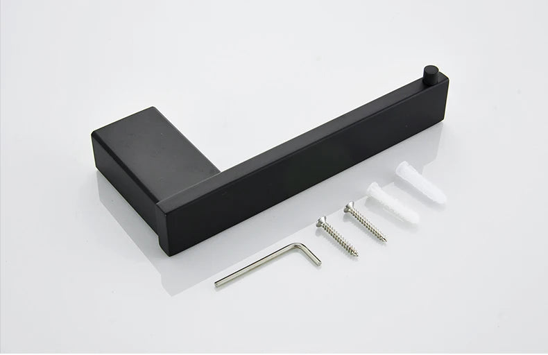 Matte Black Hook Towel Rack 304 Stainless Steel