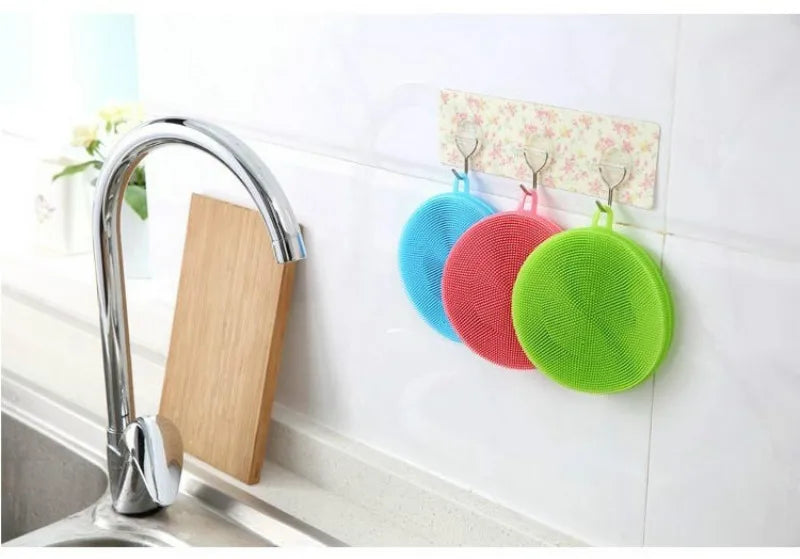 Silicone Cleaning Brush Dishwasher Sponges Dish Washing Sponge