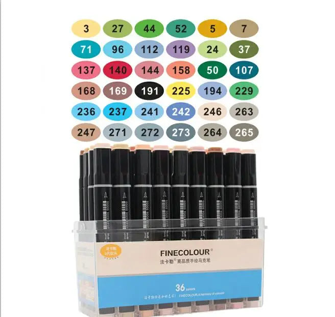Finecolour Ef102 Double-Headed Soft Brush Professional Sketch