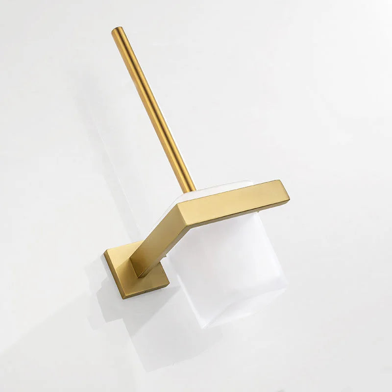 Gold Brushed Bathroom Hardware Towel Bar Rail Toilet